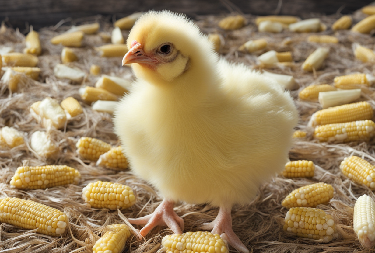 can baby chickens eat corn on the cob
