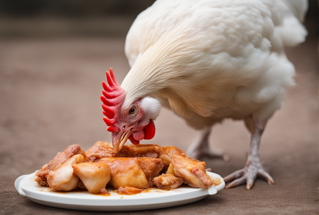 can chickens eat chicken meat