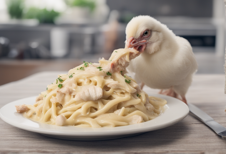 can-chickens-eat-chicken-alfredo