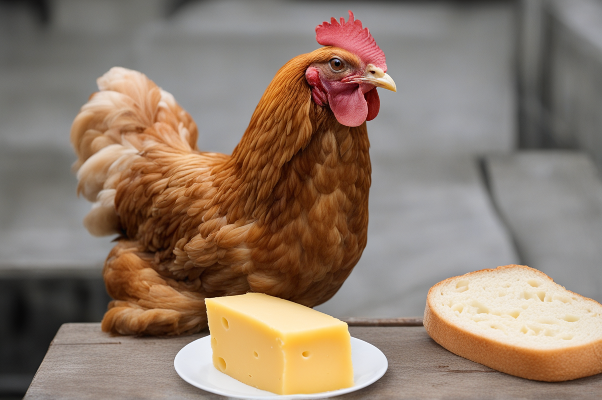 can-chickens-eat-cheese-bread