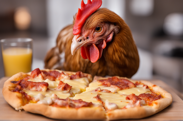 Can Chickens Eat Cheese Pizza