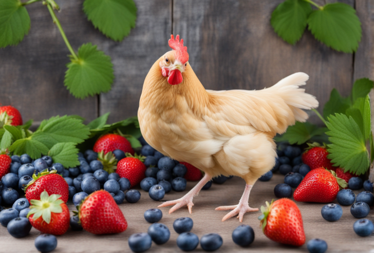 Can Chickens Eat Strawberries and Blueberries