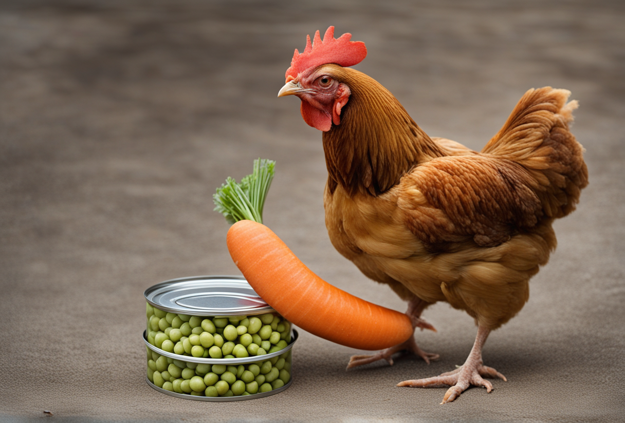 Can Chickens Eat Canned Peas and Carrots