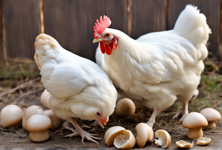 can chickens eat cremini mushrooms
