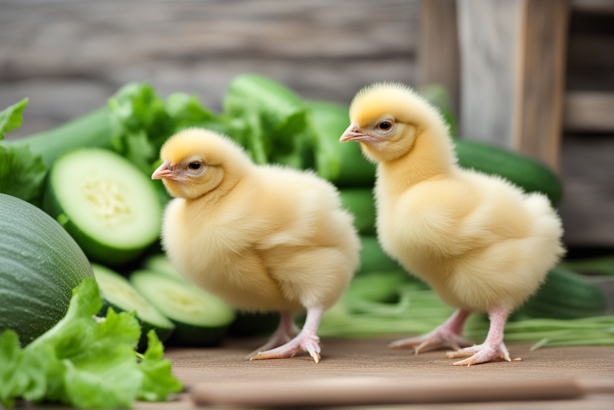 Deep Dive Into Whether Baby Chicks Can Enjoy Cucumber slices - ChickenRise