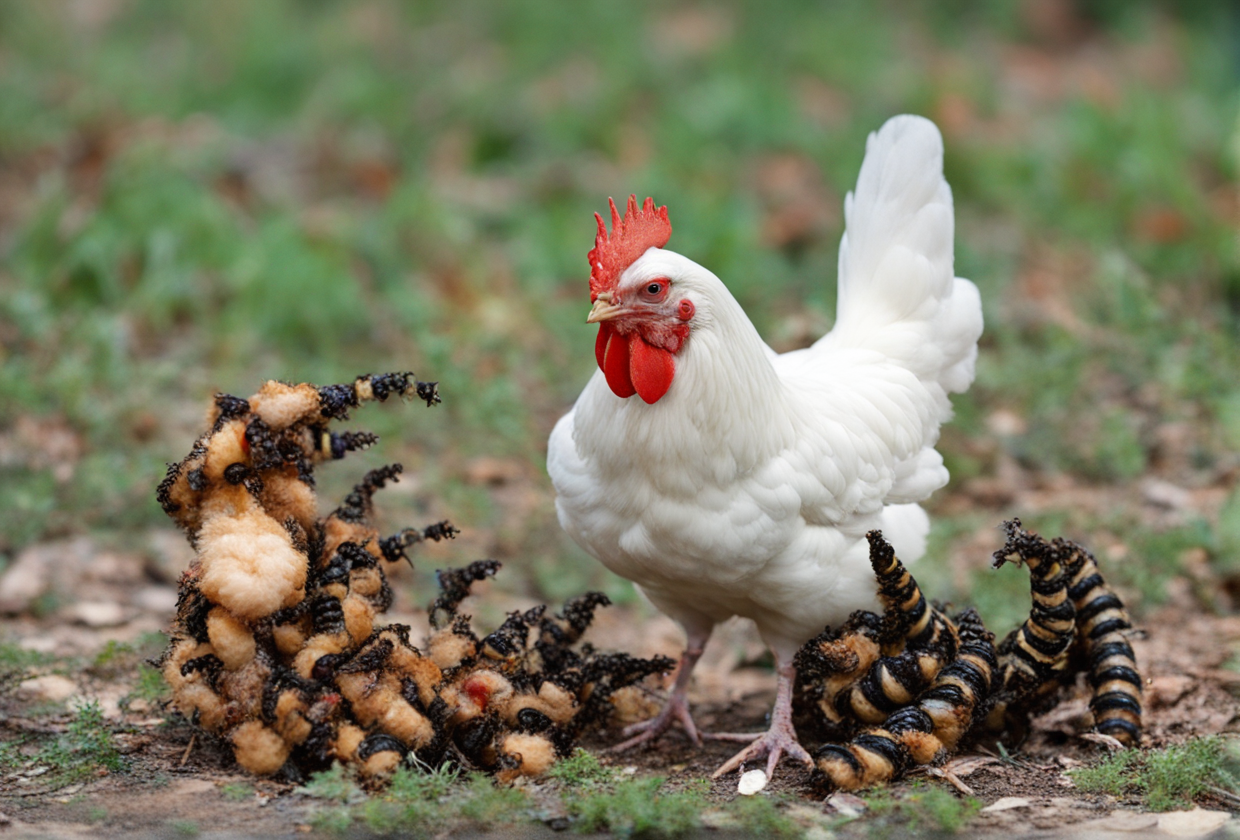 can chickens eat cabbage white caterpillars