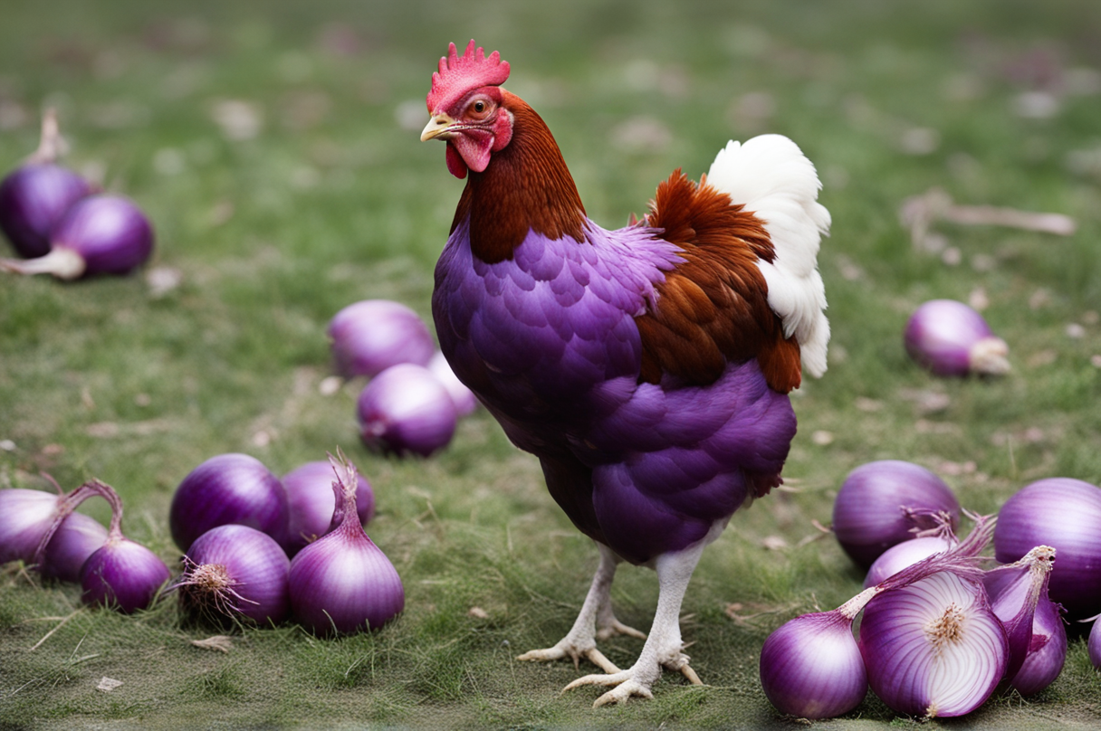 Can Chickens Eat Purple Onions