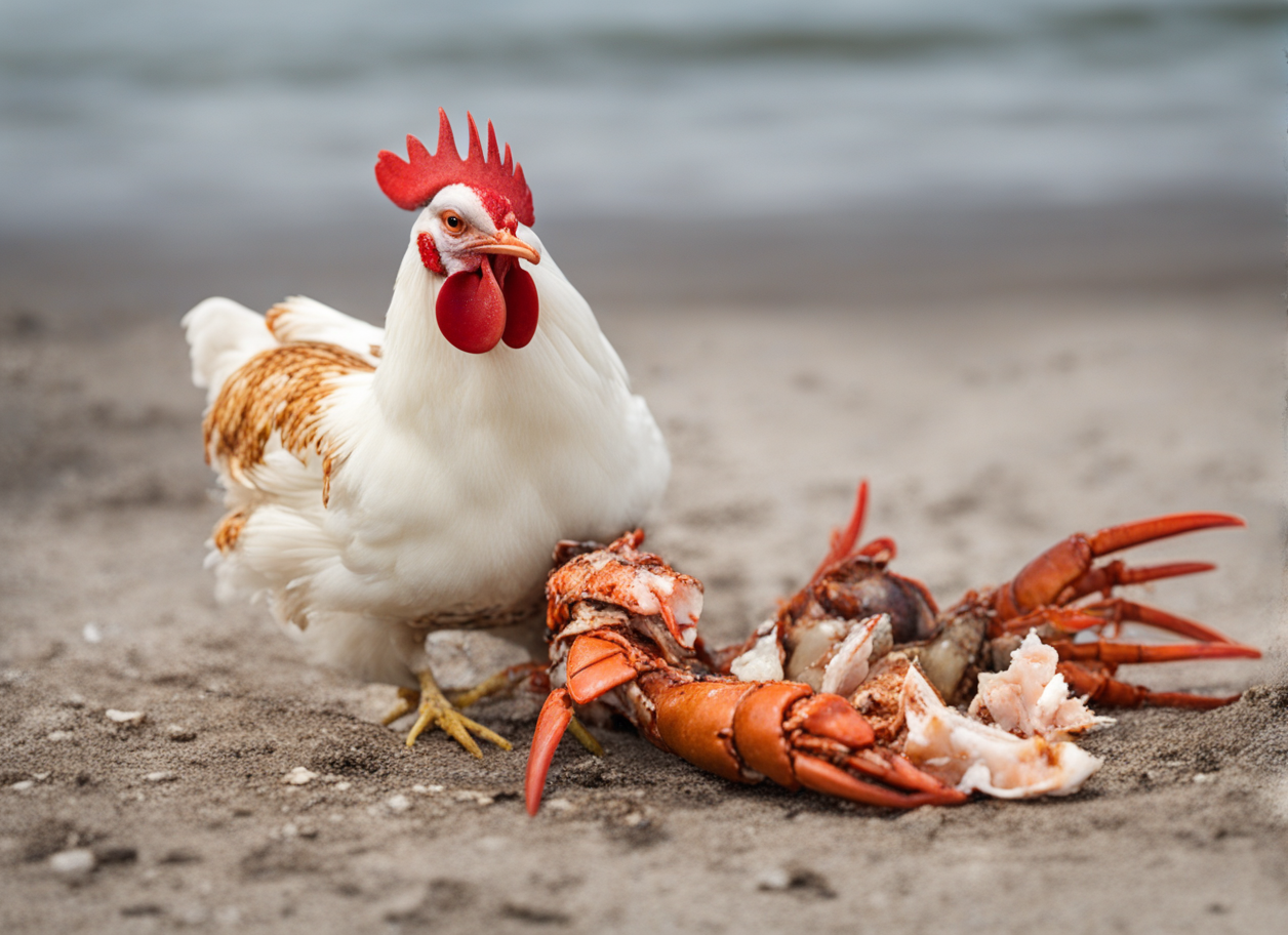 can chickens eat lobster shells