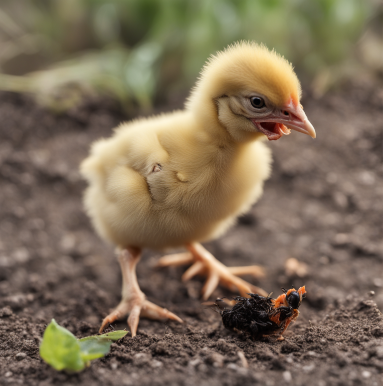 can baby chicks eat ants