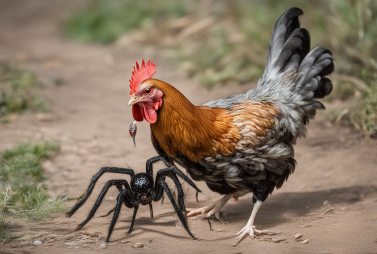 can chickens eat venomous spiders