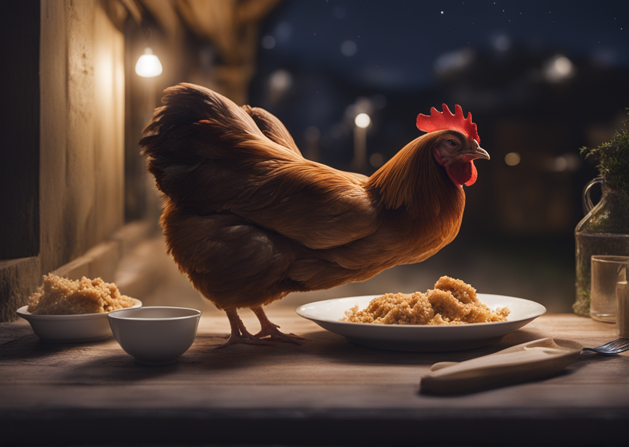 Do Chickens Chow Down After Sundown?
