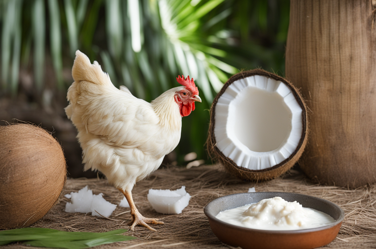 can chickens eat coconut cream