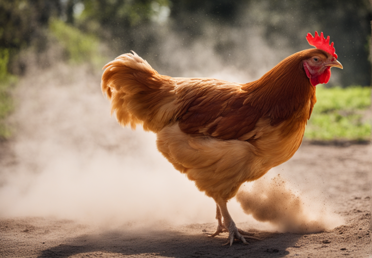 do chickens eat dust