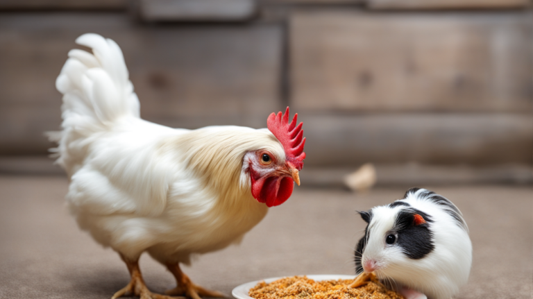 can chickens eat guinea pig food