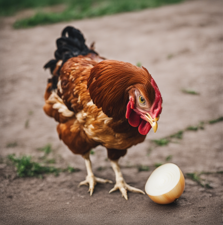 can chickens eat raw onions