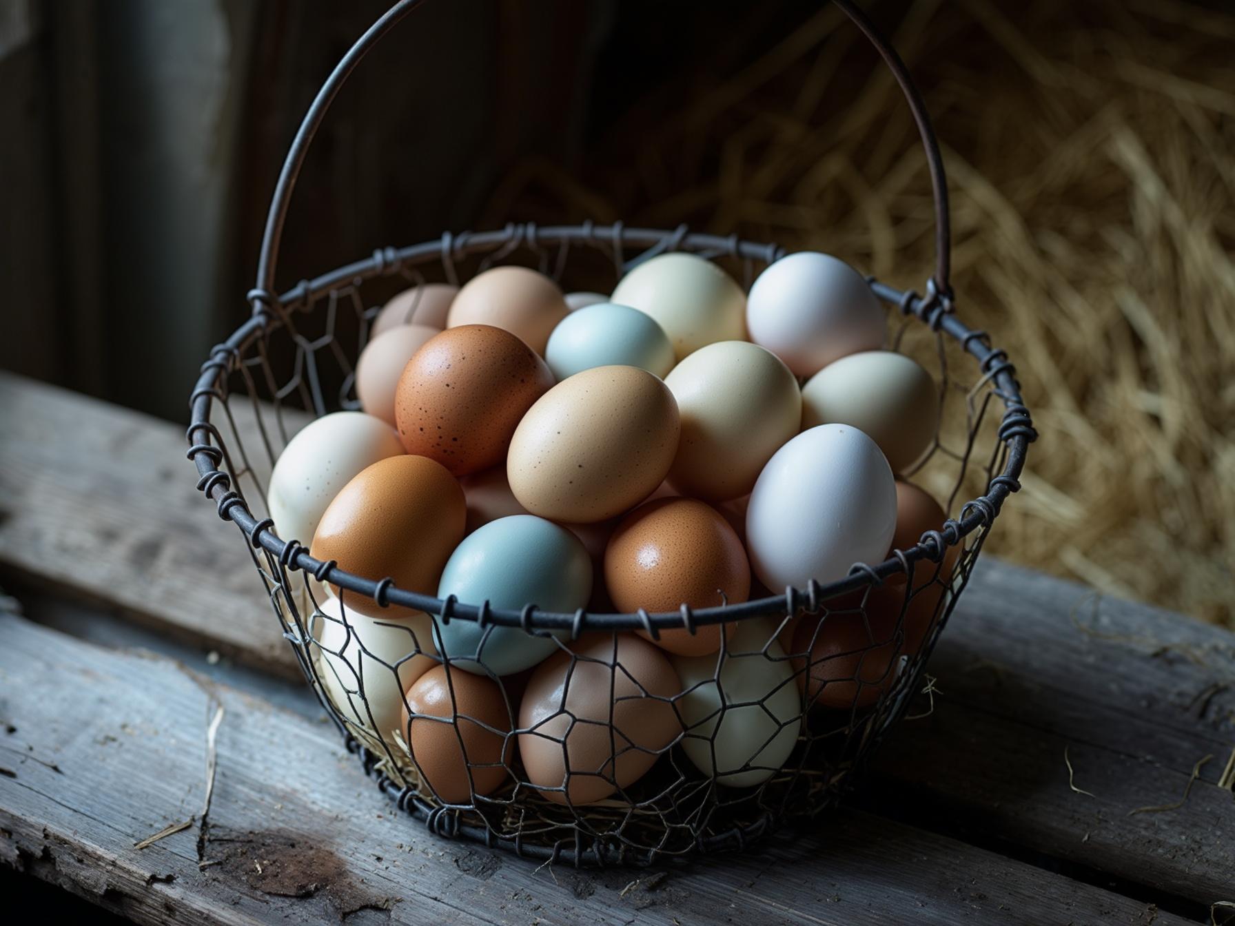 Shell colour is genetics, not feed
