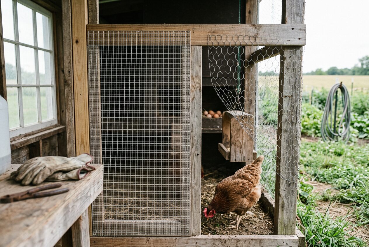 Predator-Proof Means Hardware Cloth, Not Chicken Wire — Here's the Spec