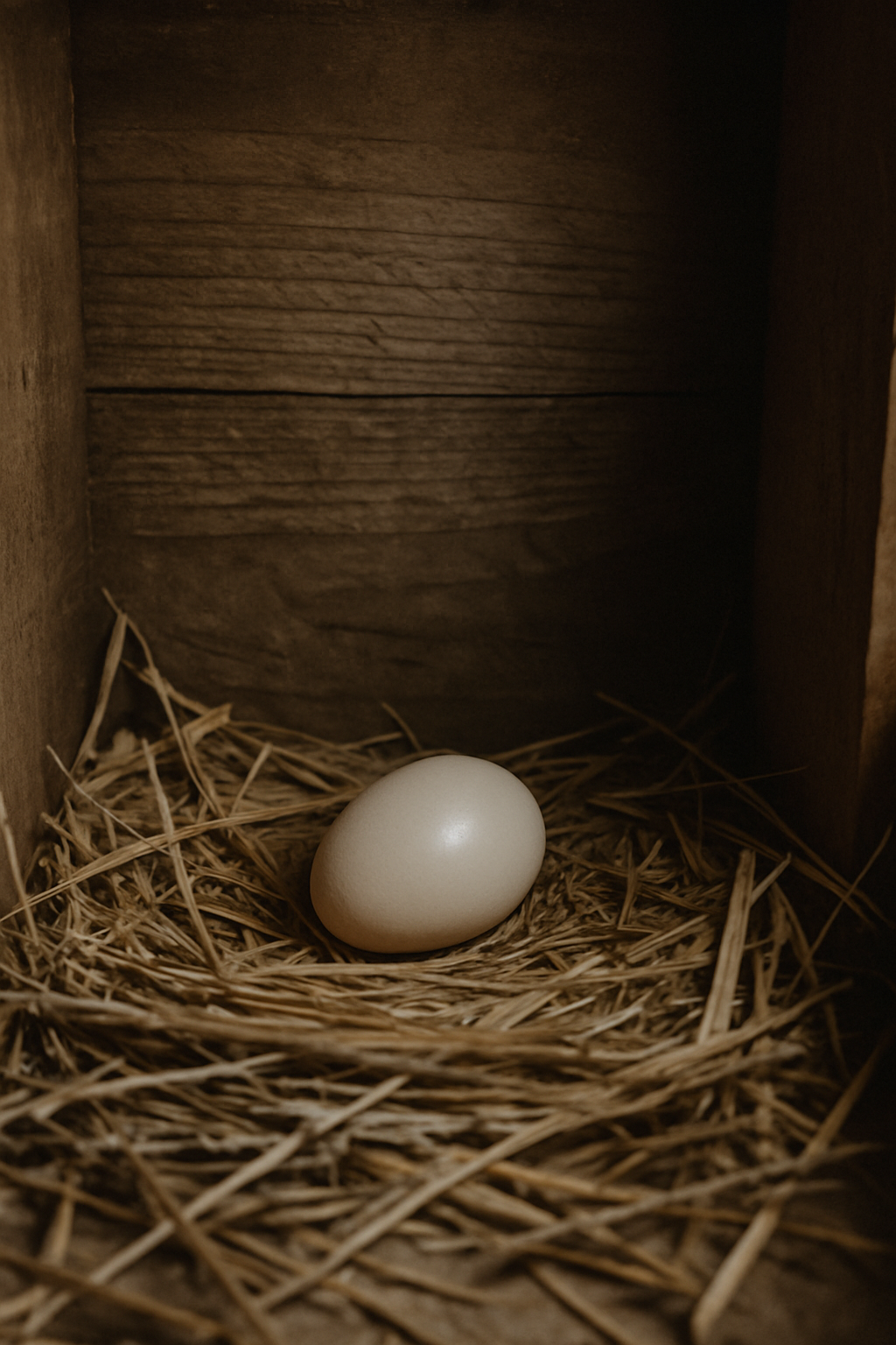 Getting Her Into the Nest Box Before She Panics and Lays on the Floor